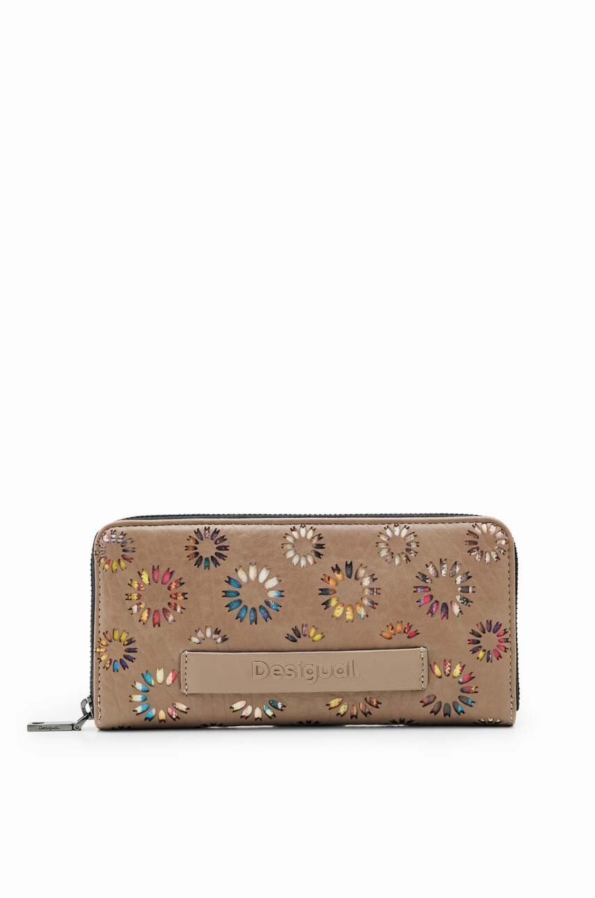 

Кошелек Desigual женский цвет коричневый