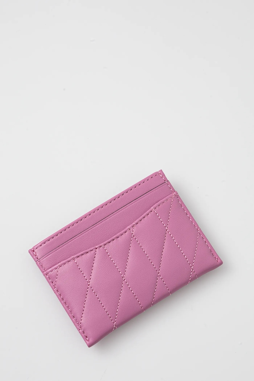 Кожаный чехол на карты Coach Essential Card Case цвет розовый Кожаный чехол на карты Coach Essential Card Case цвет розовый