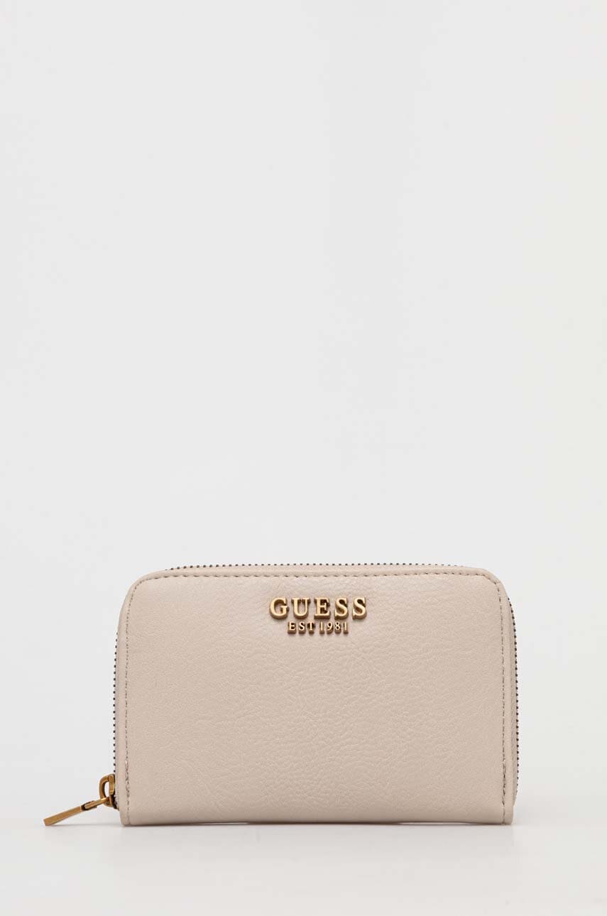 

Гаманець Guess жіночий колір бежевий