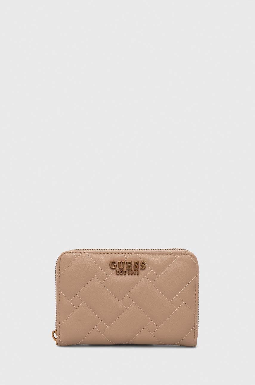 

Гаманець Guess жіночий колір бежевий