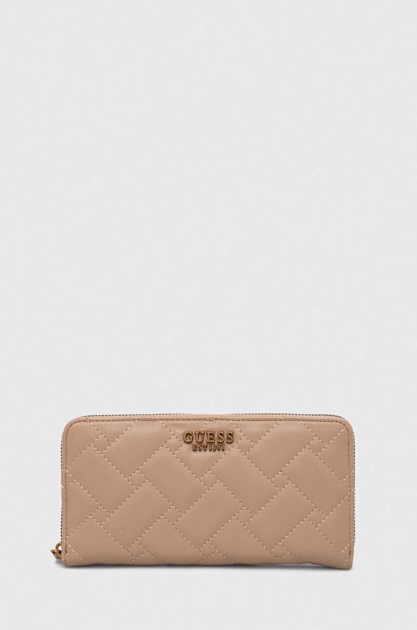 

Гаманець Guess жіночий колір бежевий
