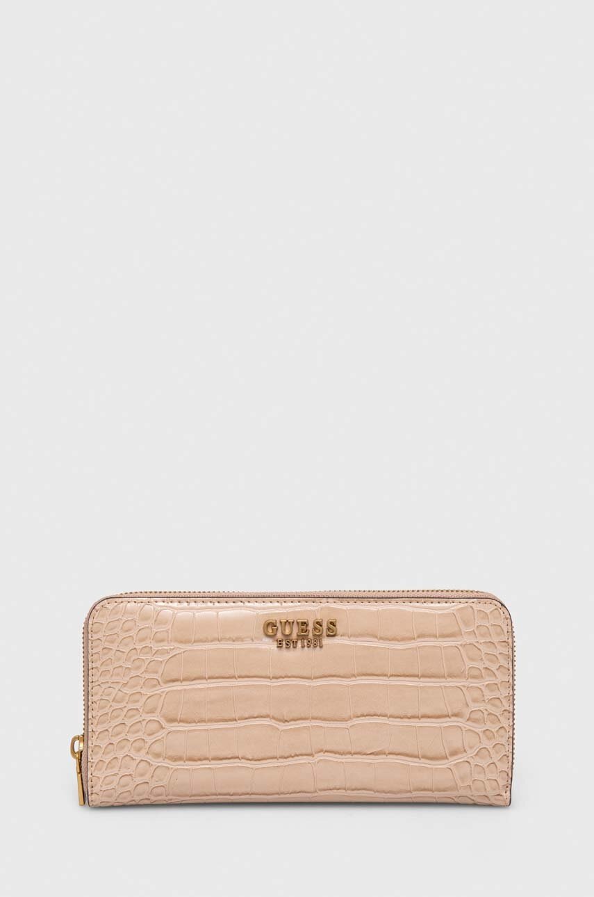 

Гаманець Guess жіночий колір бежевий