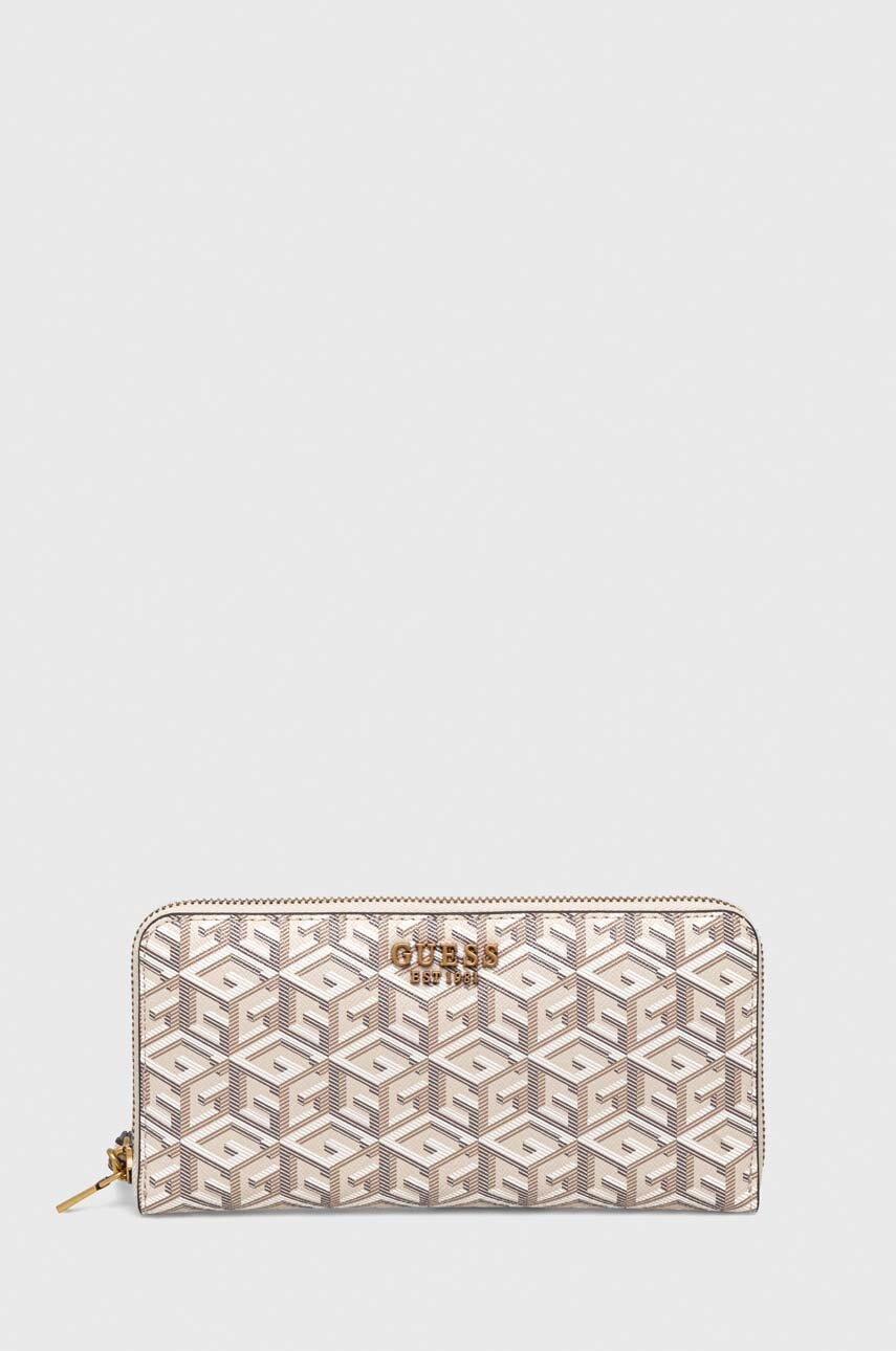 

Портмоне Guess LAUREL дамски в сиво SWGC85 00460, Бежов
