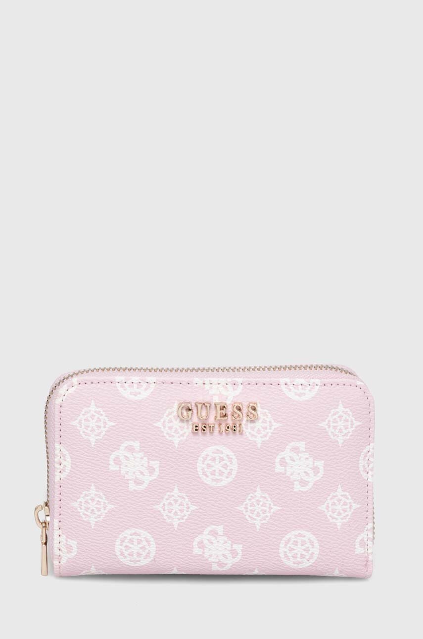 

Портмоне Guess LAUREL дамски в розово SWPG85 00400, Розов