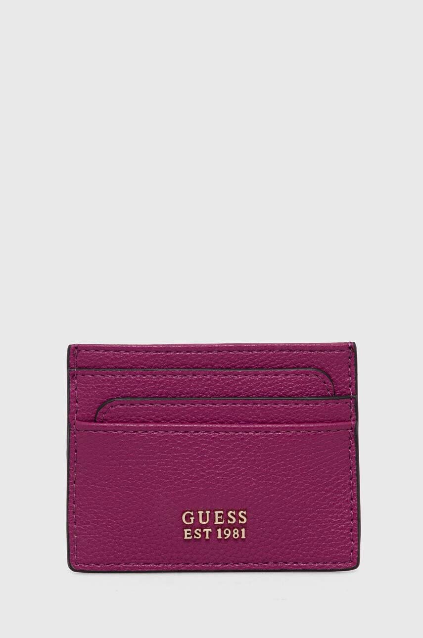 

Чохол на банківські карти Guess колір рожевий