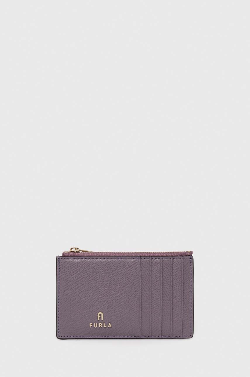 

Кожен портфейл Furla дамски в лилаво, Виолетов