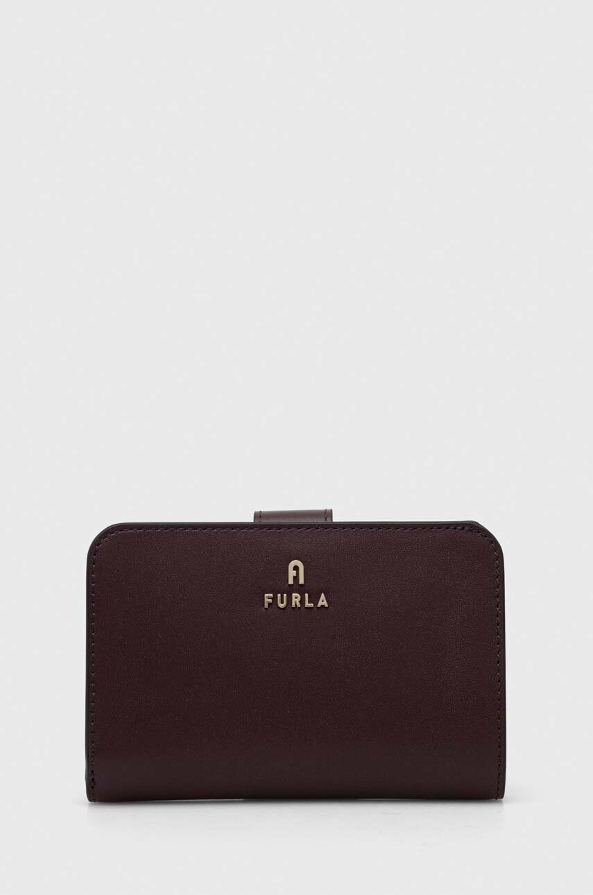 

Кожаный кошелек Furla женский цвет фиолетовый