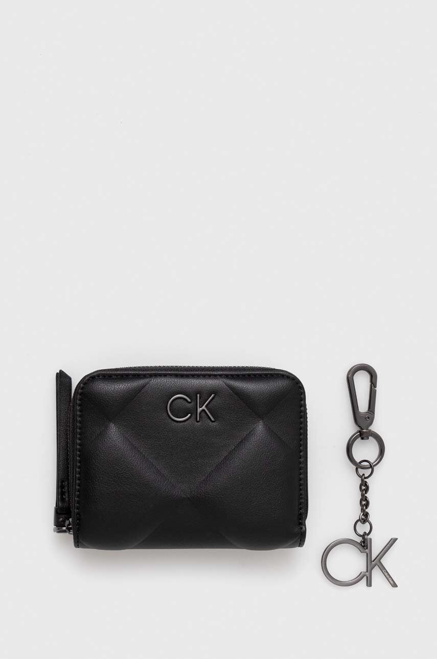 

Портмоне Calvin Klein дамски в черно, Черен