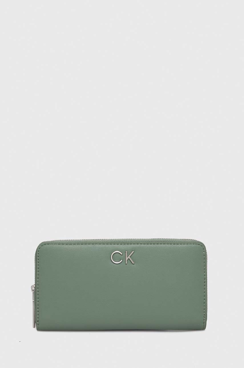 

Портмоне Calvin Klein дамски в зелено, Зелен