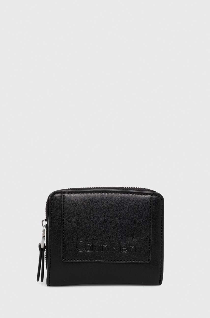 

Портмоне Calvin Klein дамски в черно, Черен