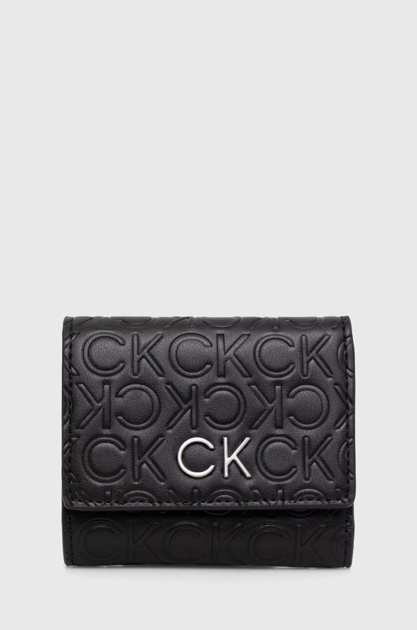 

Портмоне Calvin Klein дамски в черно, Черен