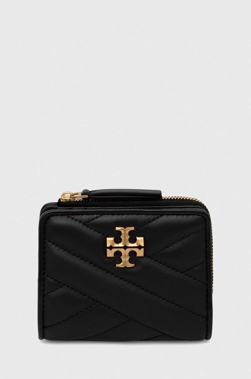 Tory Burch portofel de piele femei, culoarea negru