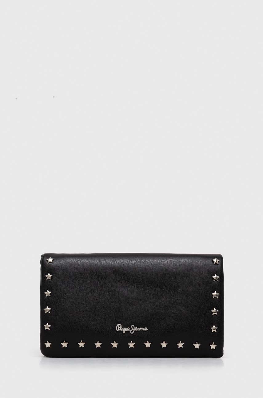 Pepe Jeans portofel CHARM femei, culoarea negru