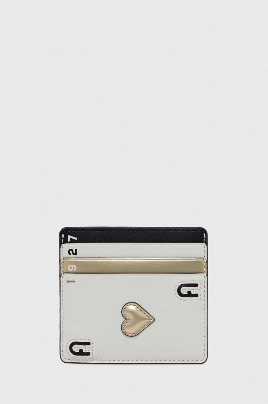 

Кожен калъф за карти Furla в сиво, Сив