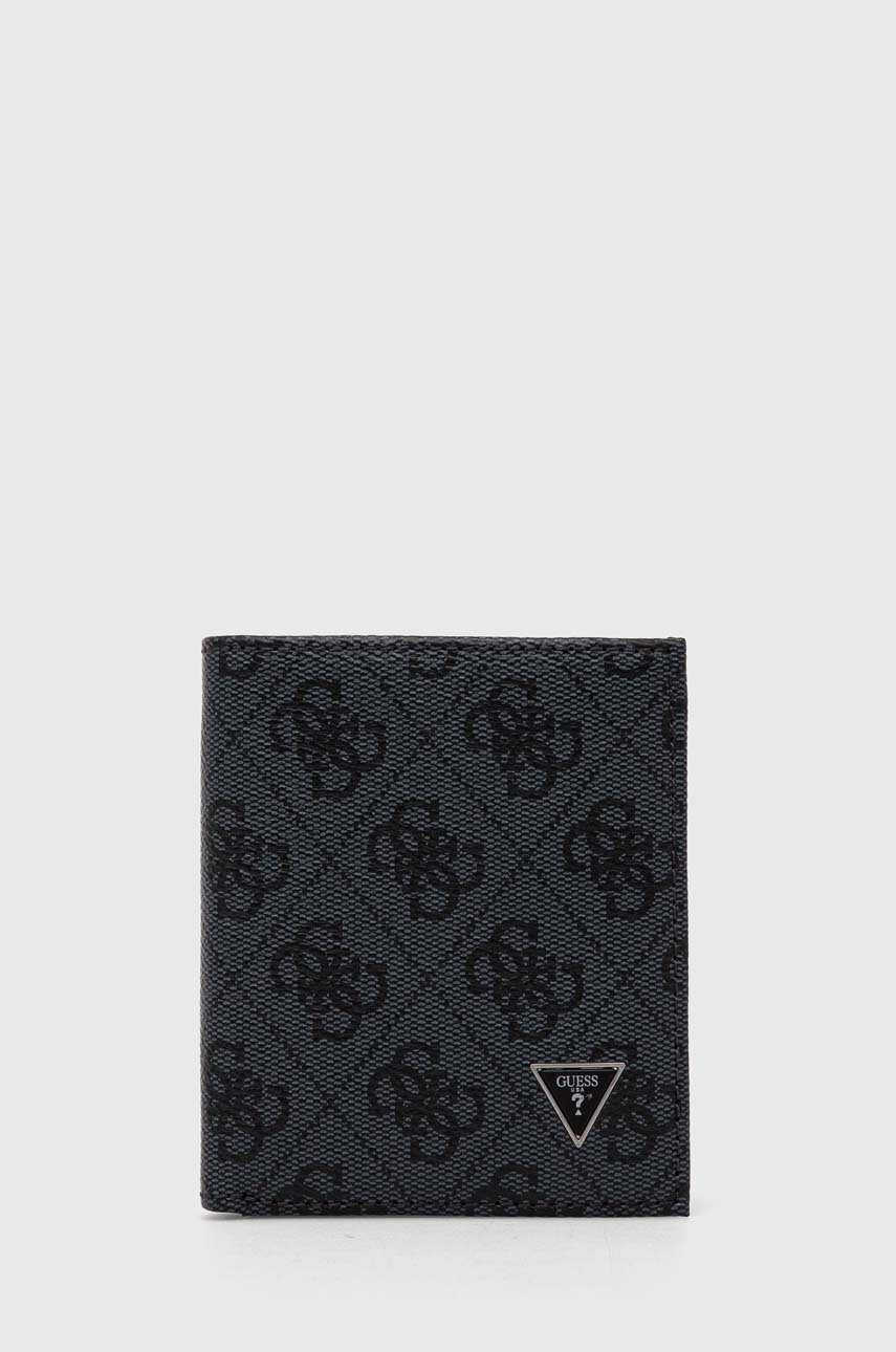 

Гаманець + брелок Guess чоловічий колір чорний