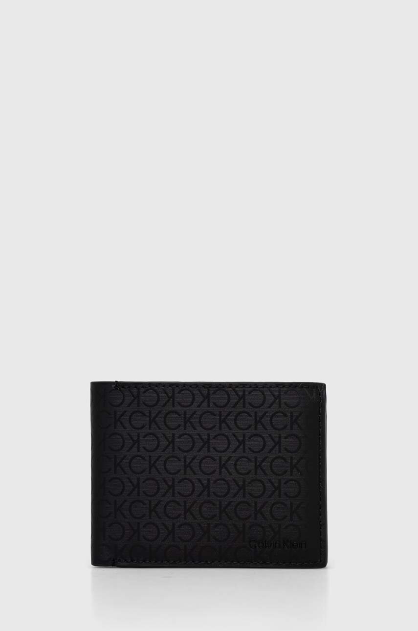 

Портмоне Calvin Klein мъжки в черно, Черен