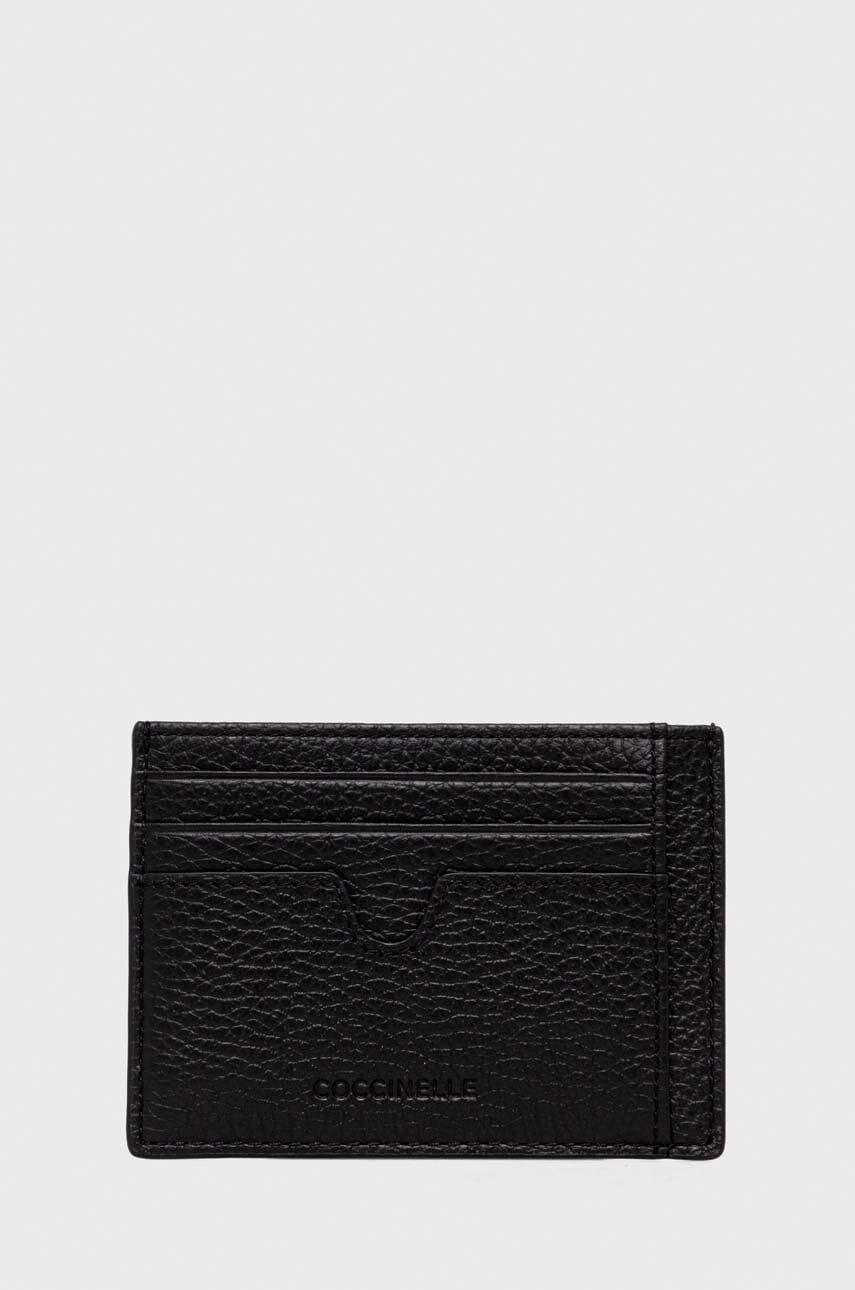 Coccinelle carcasa din piele culoarea negru