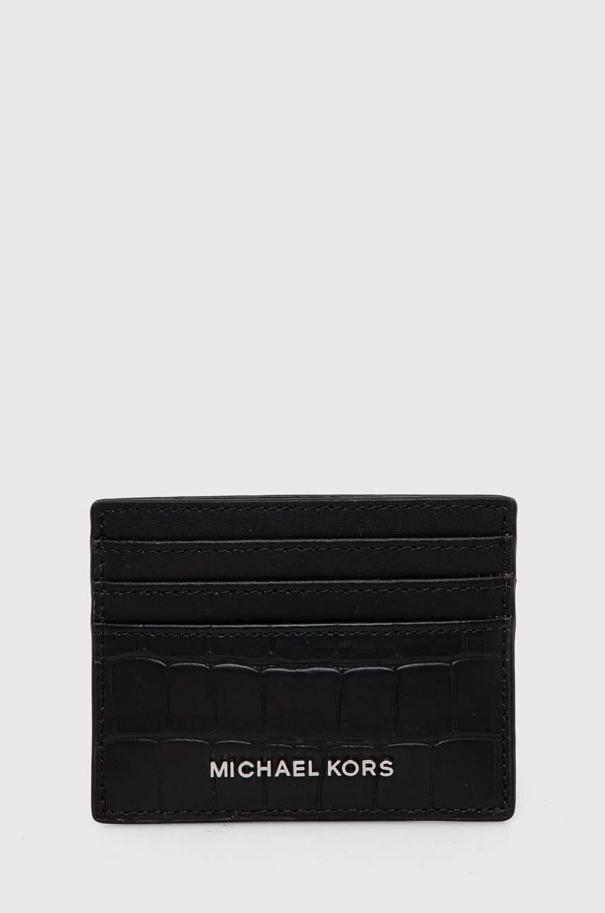 Michael Kors Carcasa Din Piele Culoarea Negru