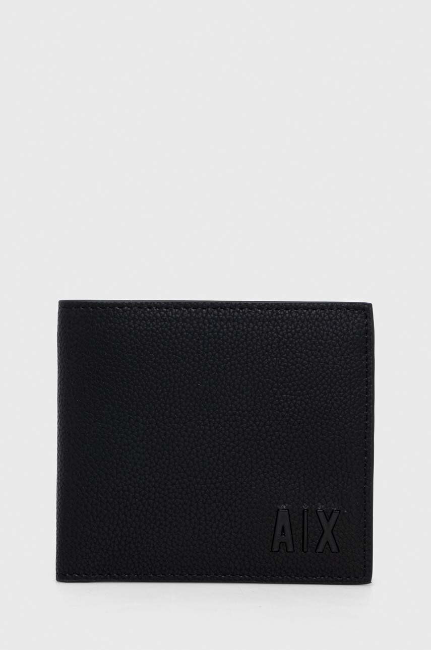 E-shop Kožená peněženka Armani Exchange černá barva, 958098 3F892