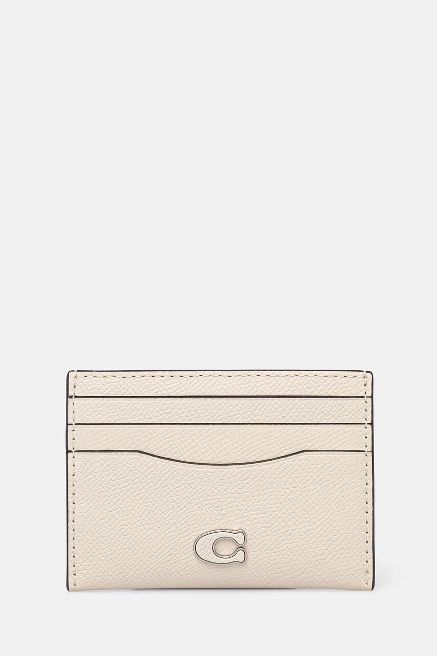 Coach carcasa din piele culoarea bej