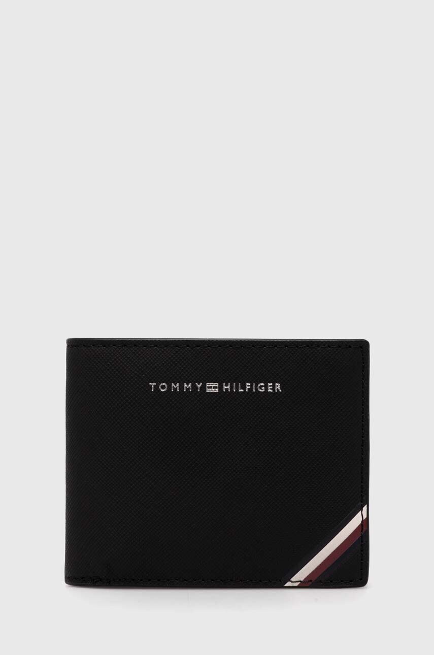 

Кожаный кошелек Tommy Hilfiger мужской цвет чёрный