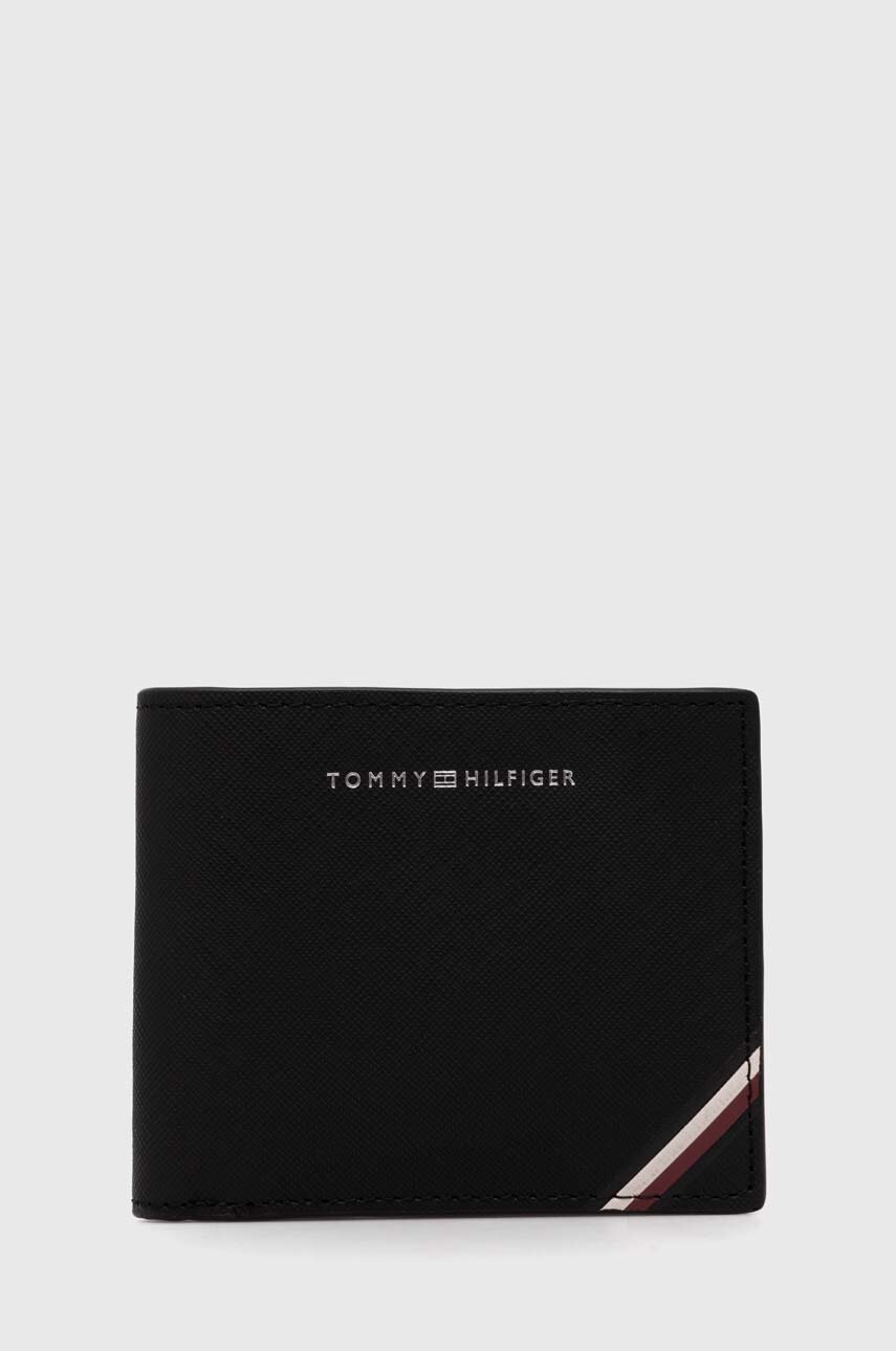 

Кожаный кошелек Tommy Hilfiger мужской цвет чёрный