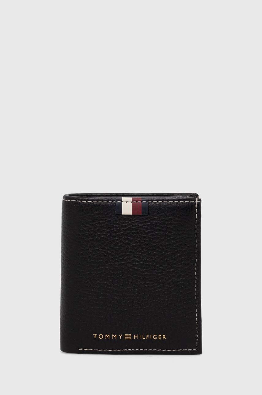 

Кожаный кошелек Tommy Hilfiger мужской цвет чёрный