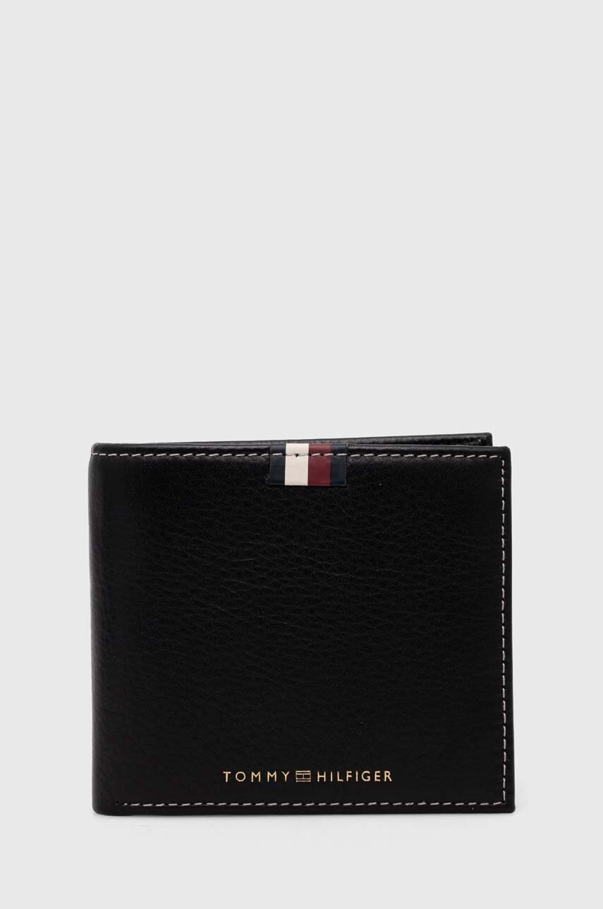 

Кожаный кошелек Tommy Hilfiger мужской цвет чёрный