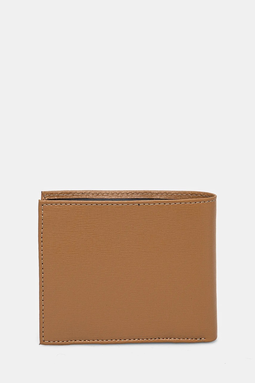 Кожаный кошелек Guess мужской цвет бежевый