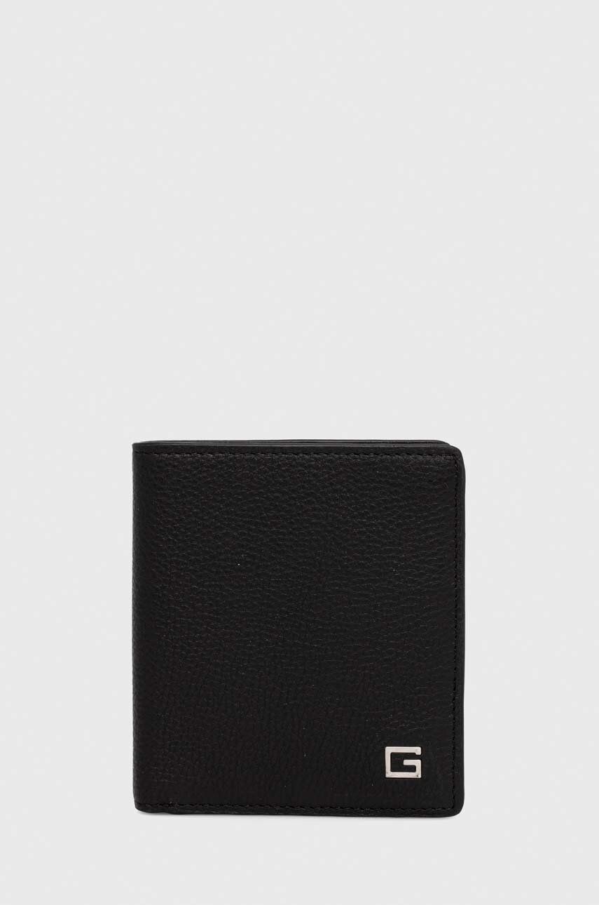 Levně Kožená peněženka Guess NEW ZURGIO černá barva, SMNEZU LEA22