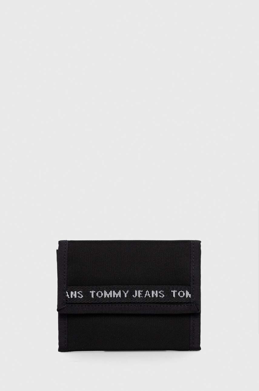 Levně Peněženka Tommy Jeans černá barva
