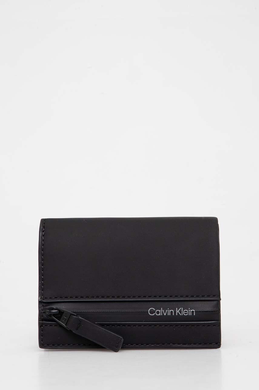 

Портмоне Calvin Klein мъжки в черно, Черен