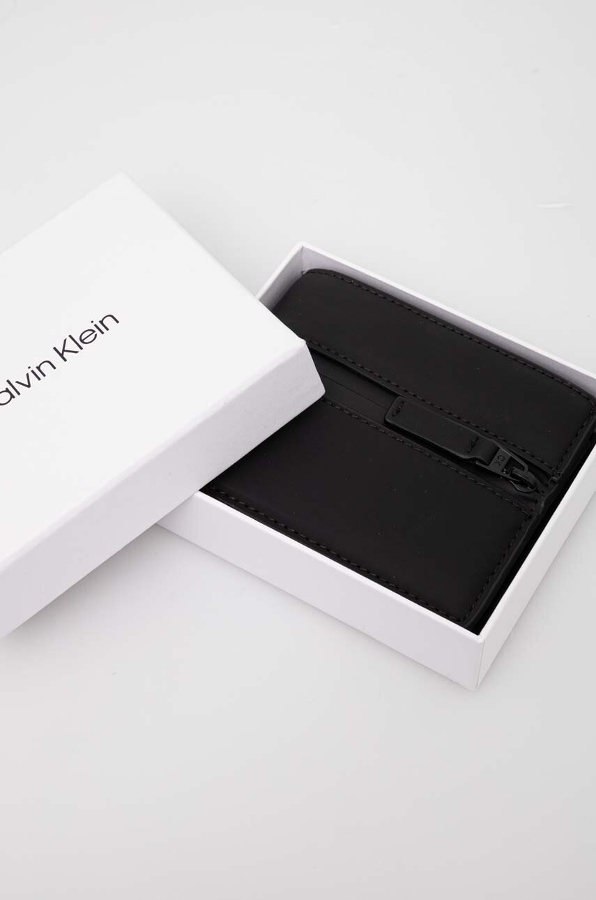 

Портмоне Calvin Klein мъжки в черно, Черен