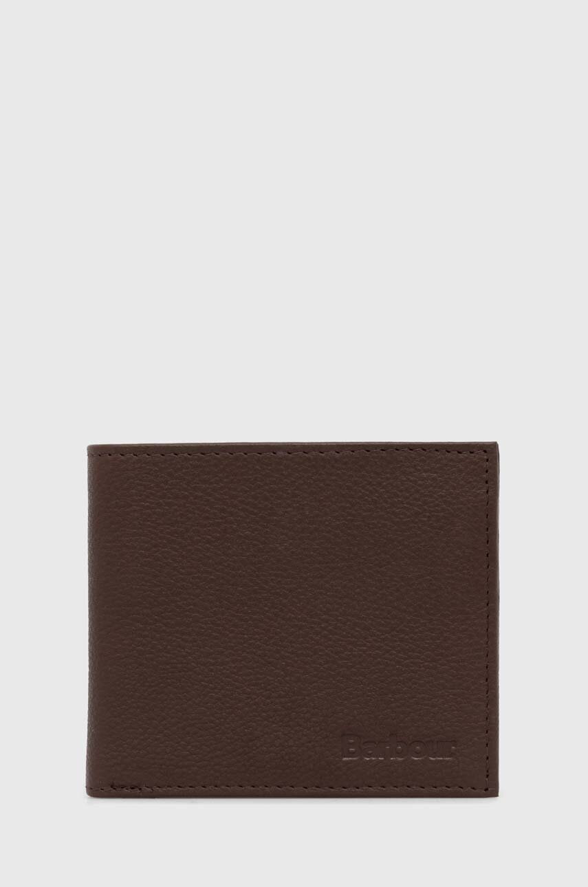

Кожен портфейл Barbour Padbury Billfold мъжки в кафяво MLG0049, Кафяв