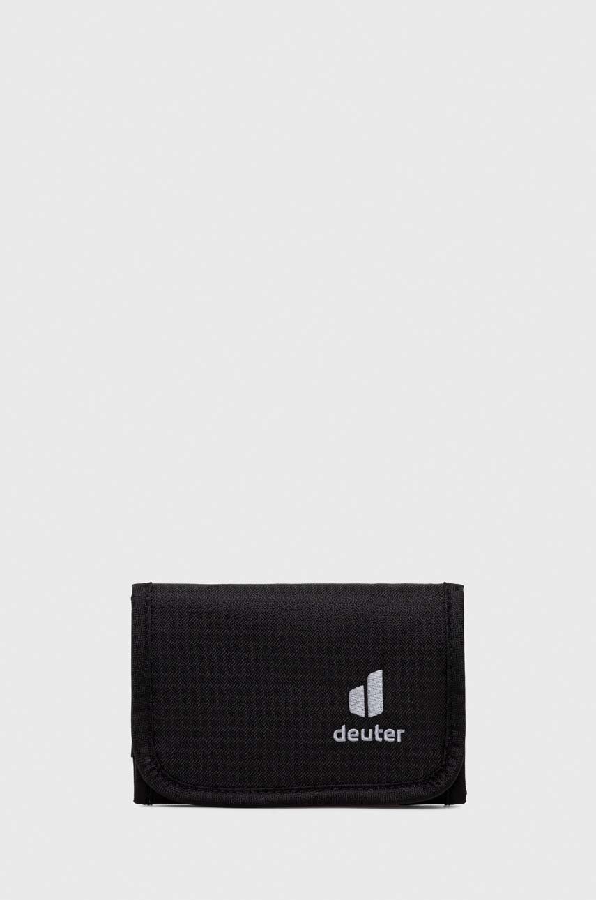 Peněženka Deuter Travel Wallet černá barva - černá - 100 % Polyester