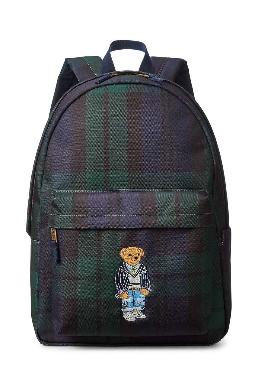 Детский рюкзак Polo Ralph Lauren цвет зелёный большой узорный