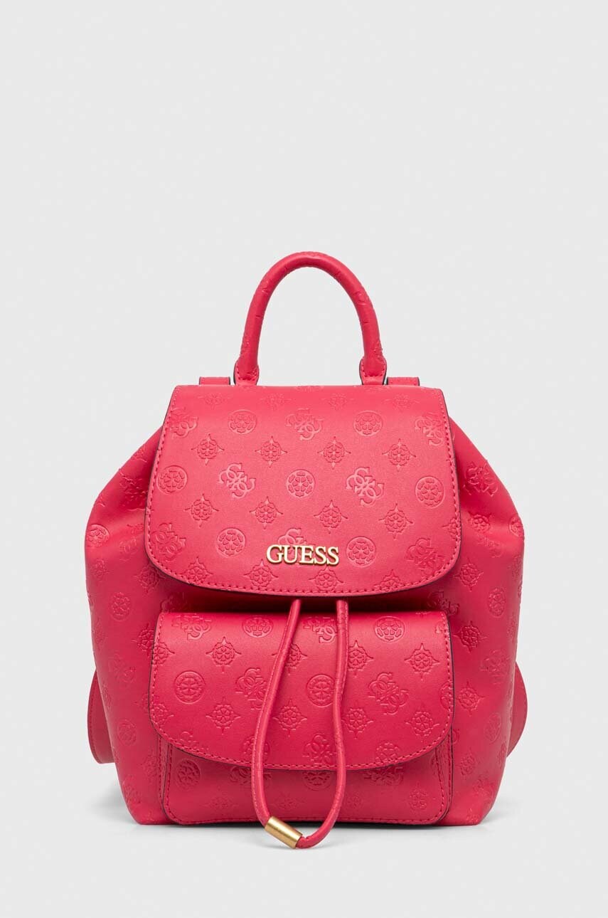 

Рюкзак Guess женский цвет розовый маленький однотонный