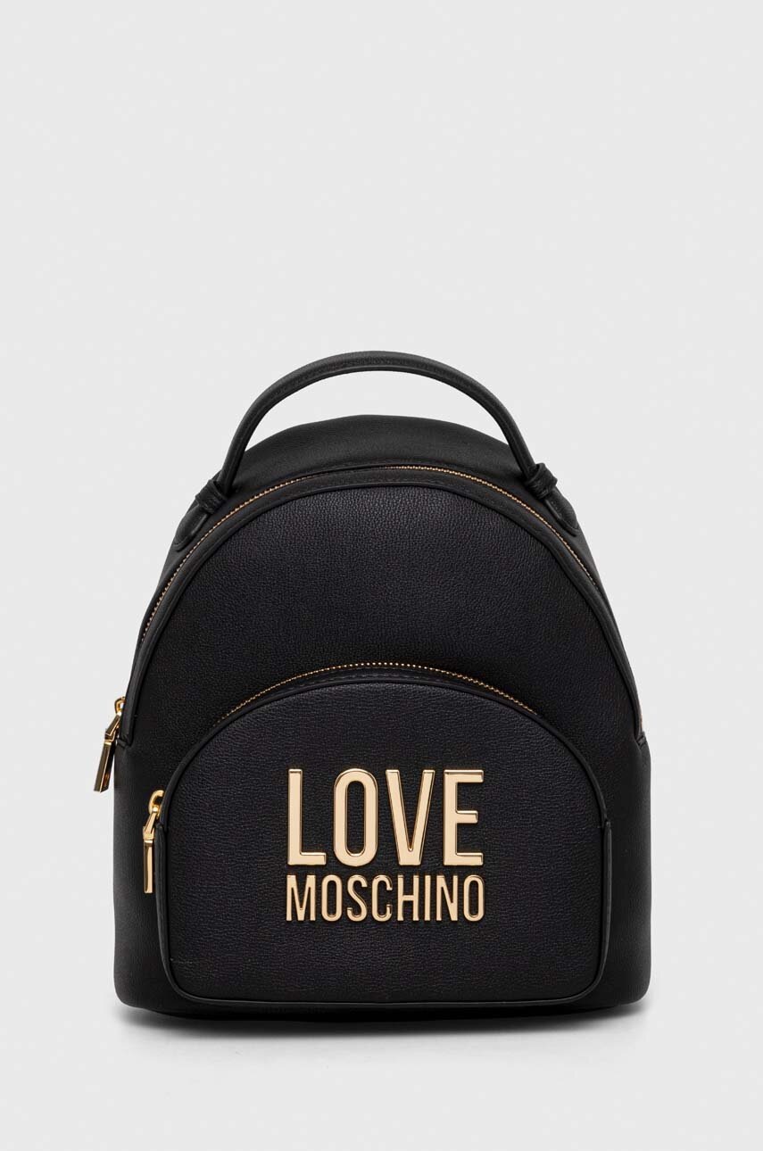 

Рюкзак Love Moschino женский цвет чёрный маленький с аппликацией