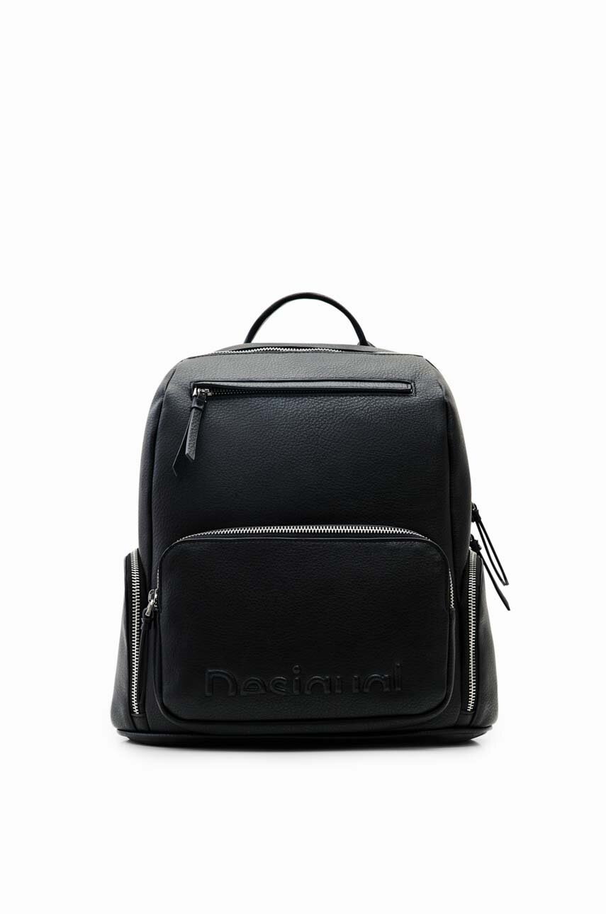 Desigual rucsac femei, culoarea negru, mic, neted