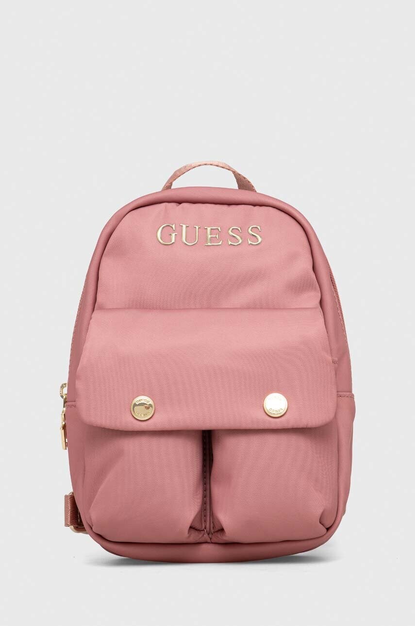 

Рюкзак Guess жіночий колір рожевий малий однотонний