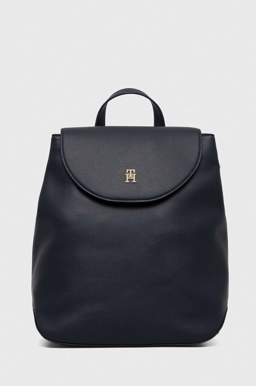 

Рюкзак Tommy Hilfiger жіночий колір синій великий однотонний