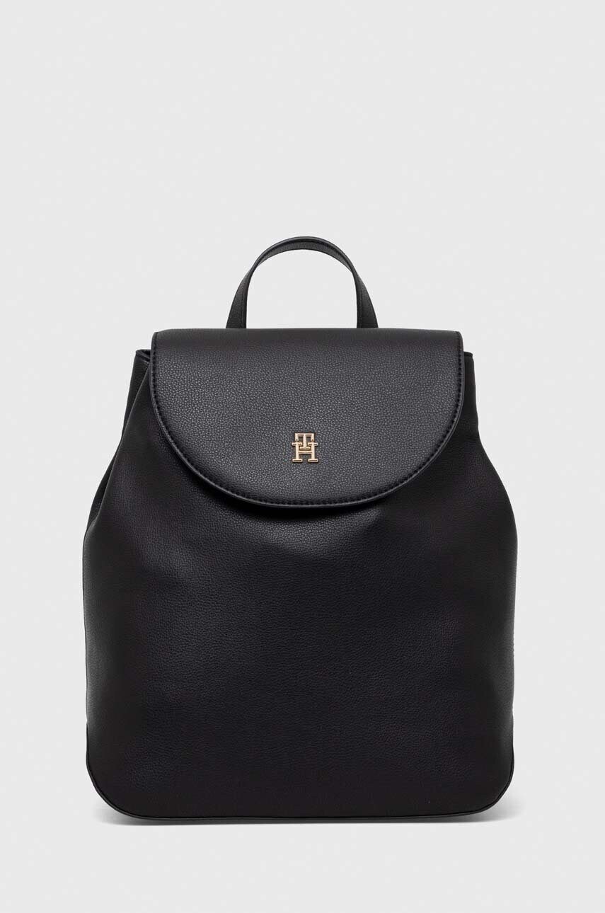 

Рюкзак Tommy Hilfiger жіночий колір чорний великий однотонний