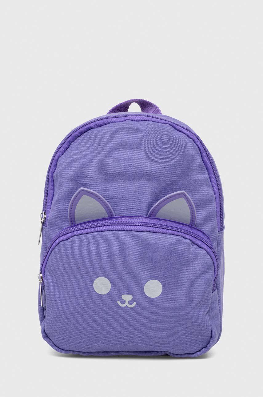 Детский рюкзак United Colors of Benetton цвет фиолетовый маленький с принтом