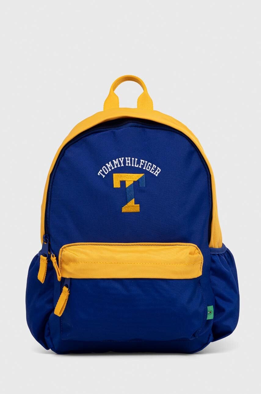 

Дитячий рюкзак Tommy Hilfiger колір синій малий з аплікацією
