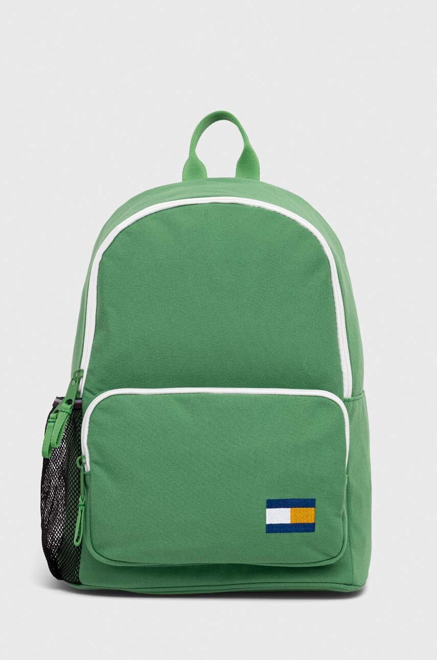 

Детский рюкзак Tommy Hilfiger цвет зелёный большой с аппликацией