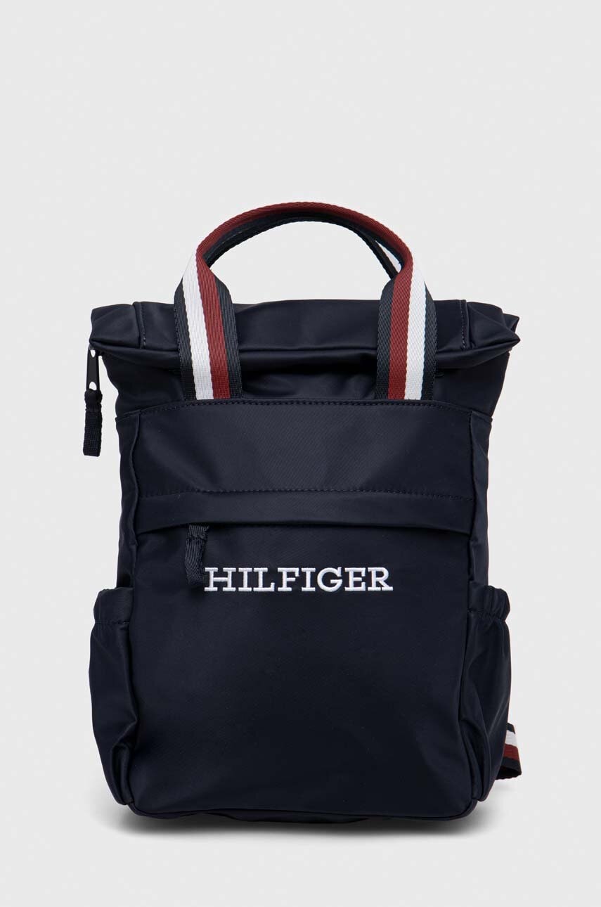 Детский рюкзак Tommy Hilfiger цвет синий маленький с аппликацией Детский рюкзак Tommy Hilfiger цвет синий маленький с аппликацией