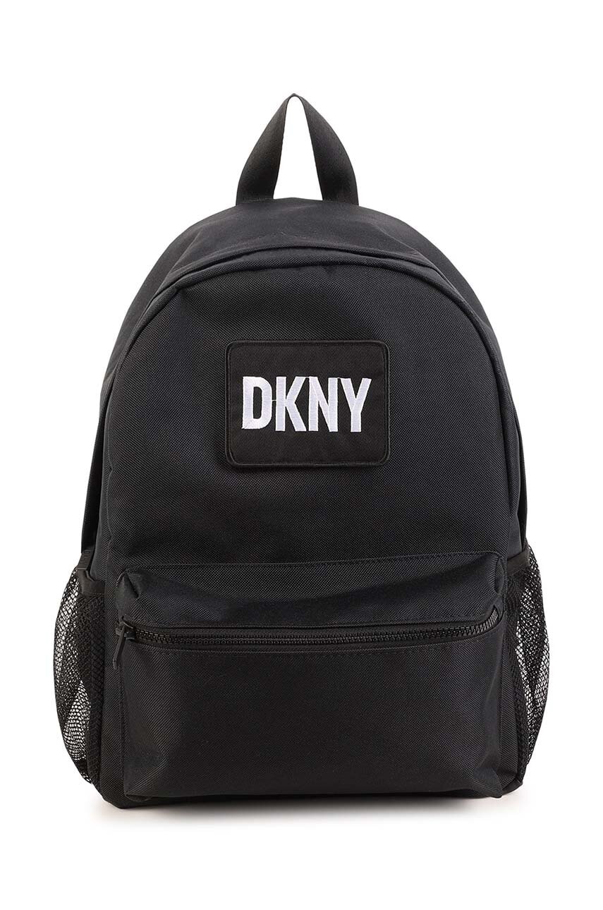 

Детский рюкзак Dkny цвет чёрный маленький с аппликацией