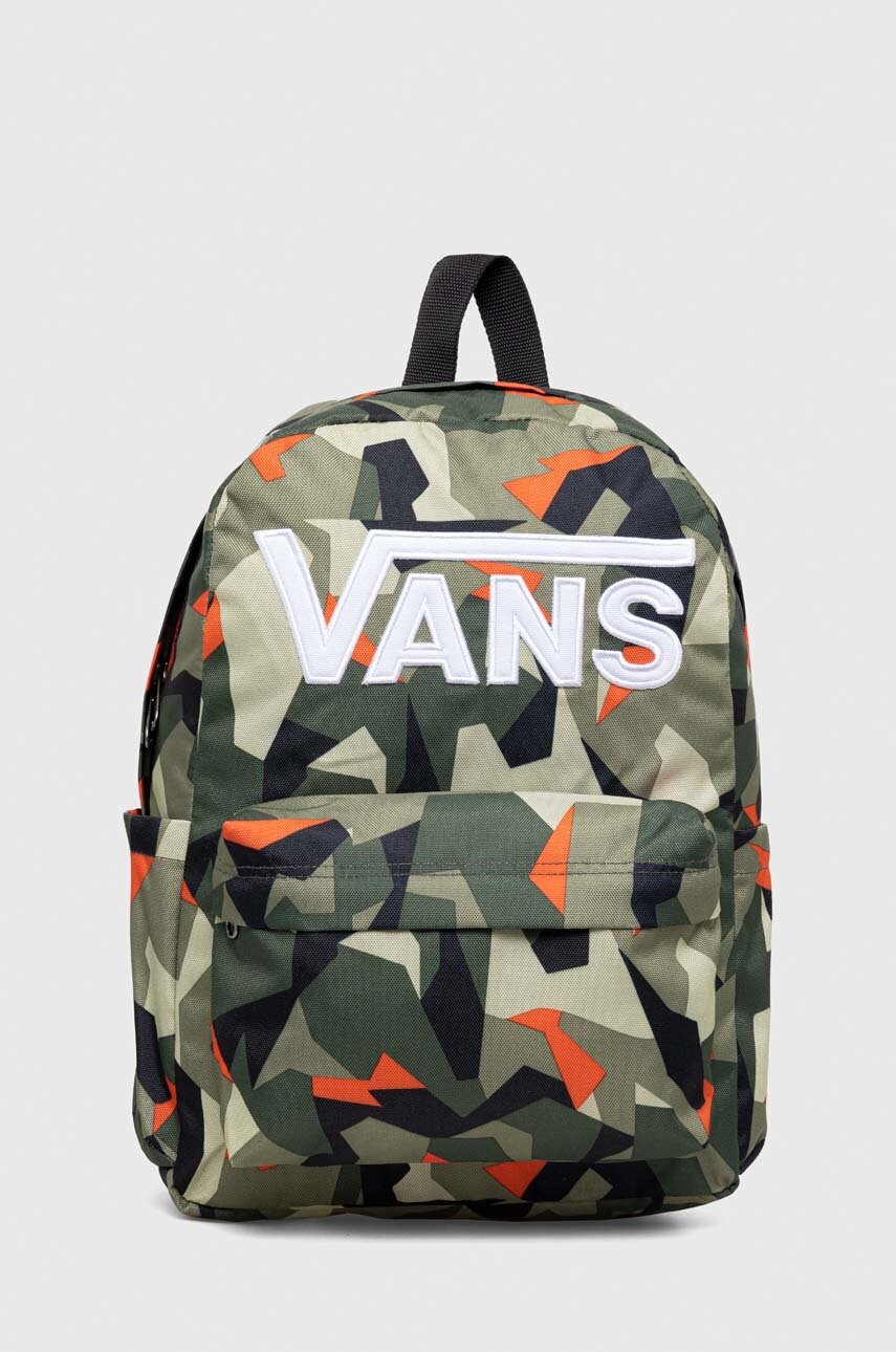 

Детский рюкзак Vans NEW SKOOL BACKPACK цвет зелёный маленький узорный