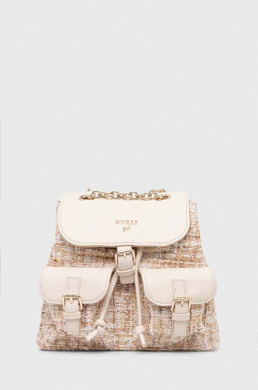 

Дитячий рюкзак Guess колір бежевий малий візерунок