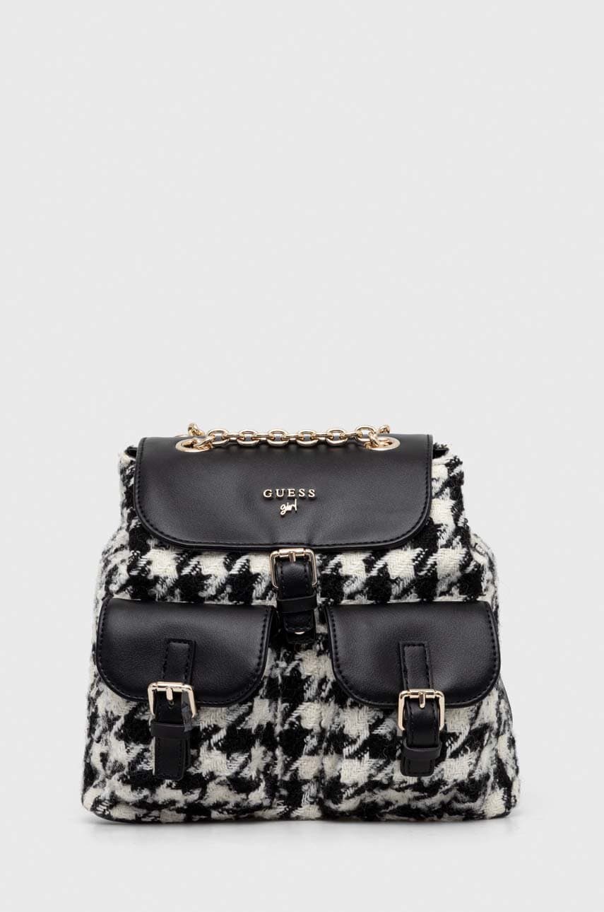 

Дитячий рюкзак Guess колір чорний малий візерунок
